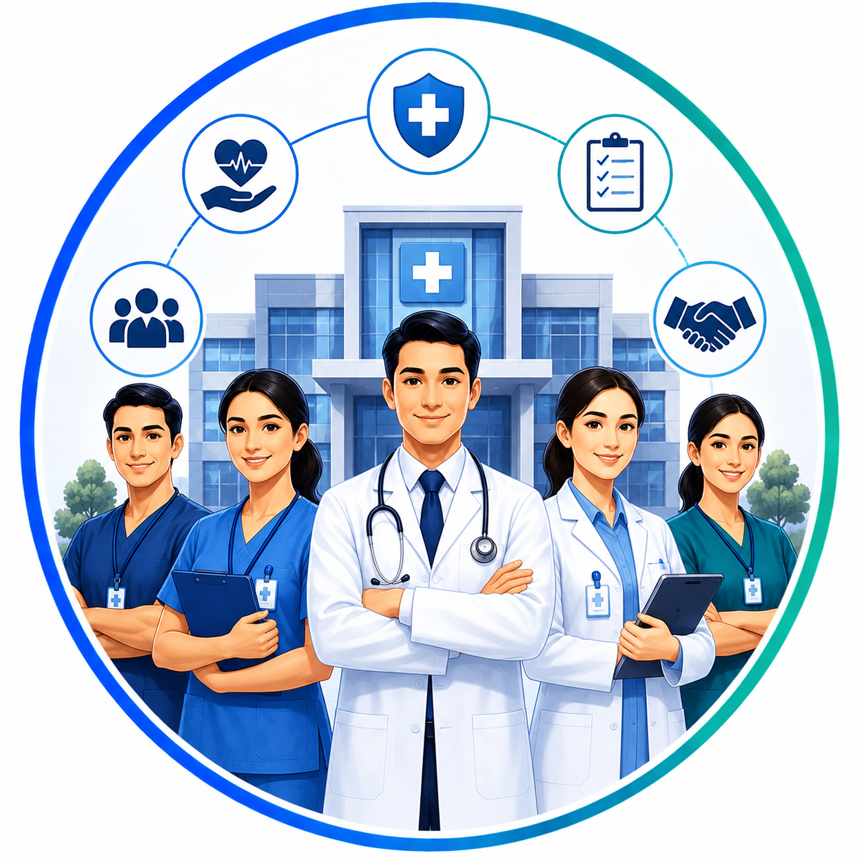 Professional healthcare environment